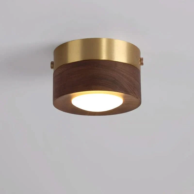 Plafondlamp Hout LED Integratie Essenhout Notenhout Warm Licht Woonkamer Slaapkamer Modern Scandinavisch Design | Sansoti