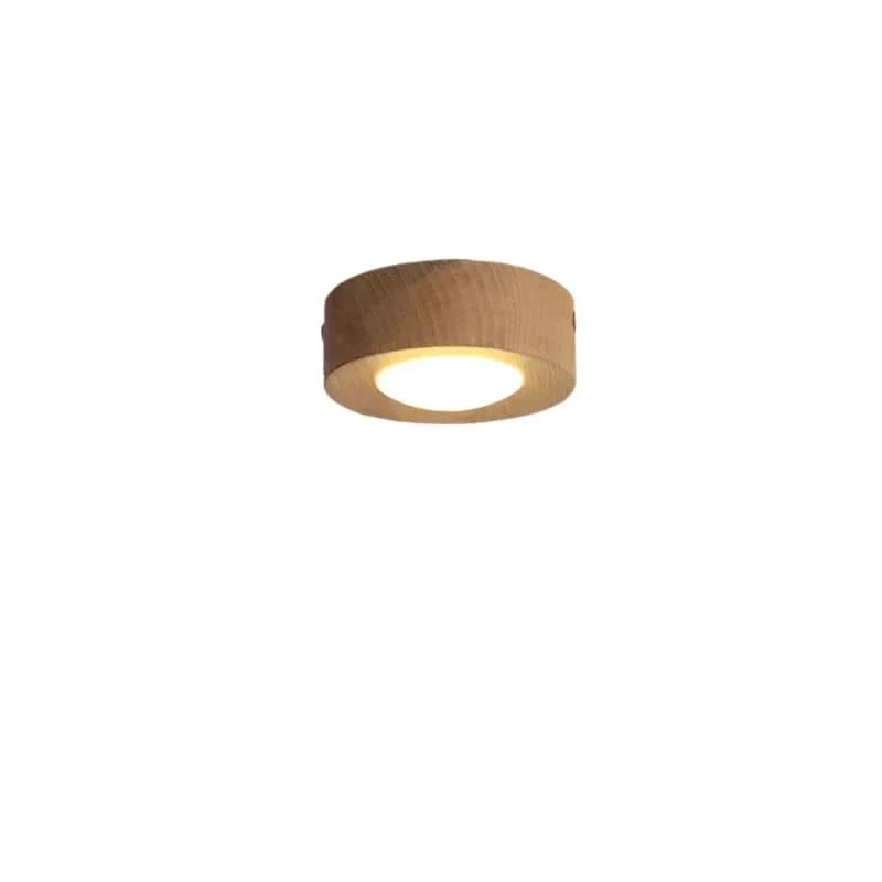 Plafondlamp Hout LED Integratie Essenhout Notenhout Warm Licht Woonkamer Slaapkamer Modern Scandinavisch Design | Sansoti