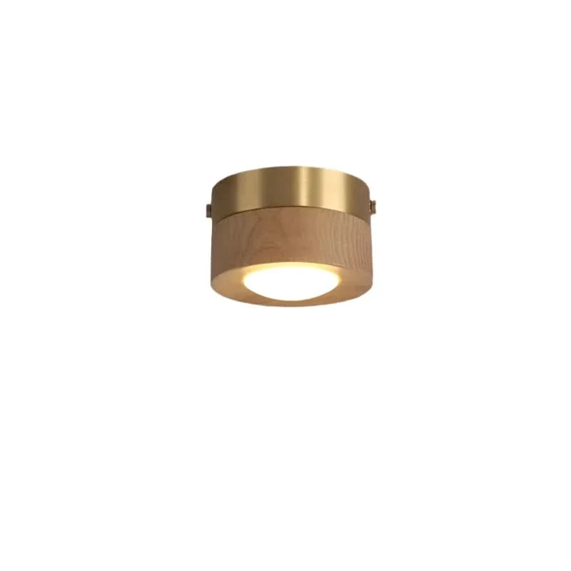 Plafondlamp Hout LED Integratie Essenhout Notenhout Warm Licht Woonkamer Slaapkamer Modern Scandinavisch Design | Sansoti