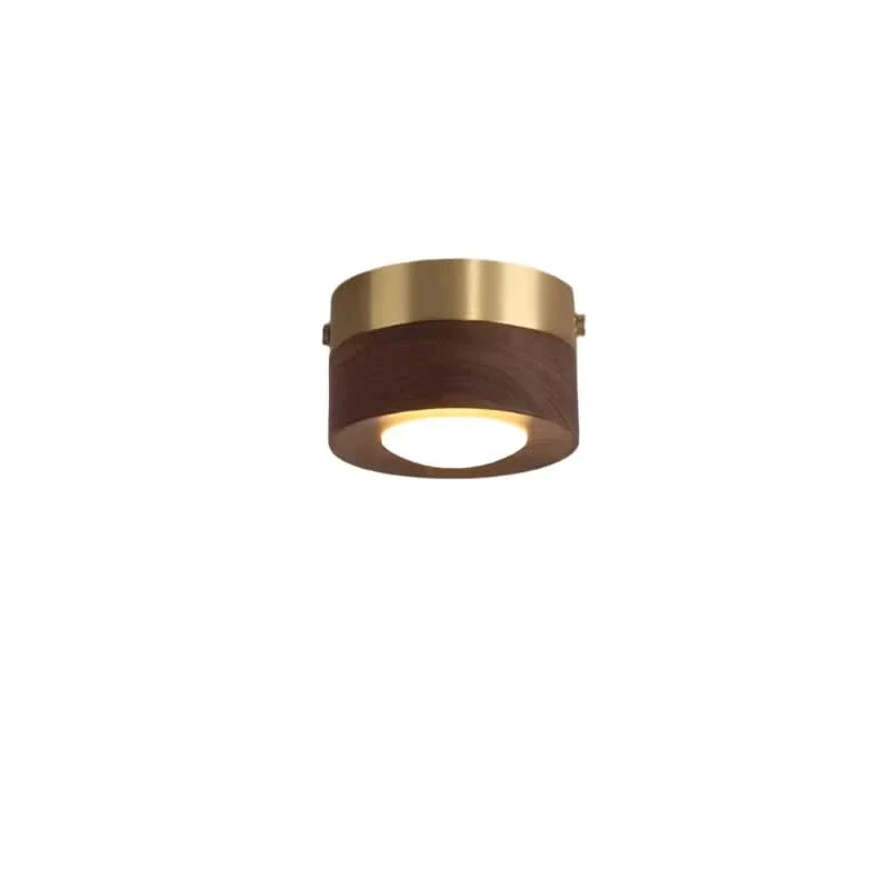 Plafondlamp Hout LED Integratie Essenhout Notenhout Warm Licht Woonkamer Slaapkamer Modern Scandinavisch Design | Sansoti