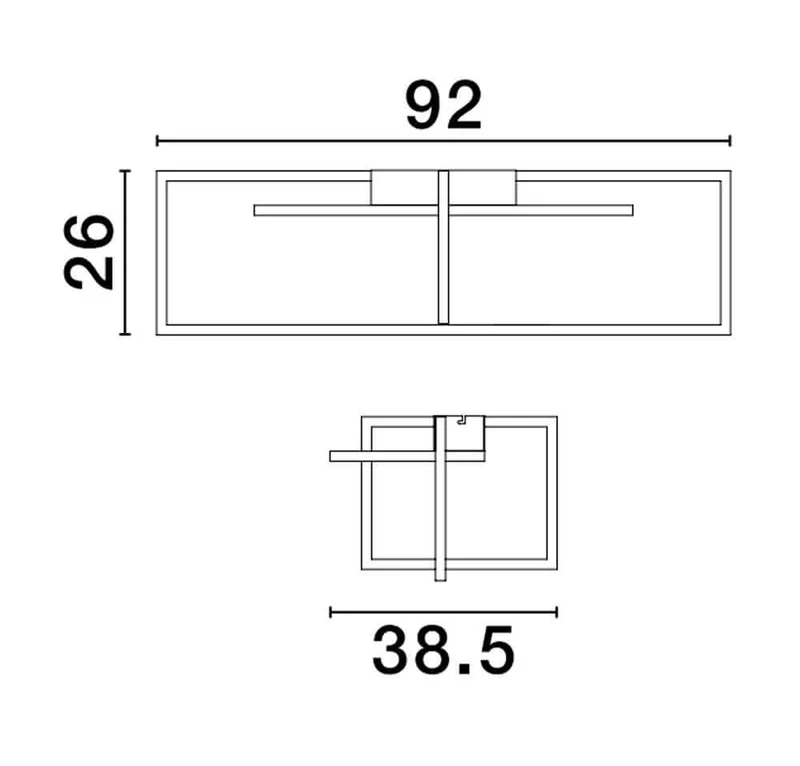 Clea LED Deckenleuchte 92cm 3-flammig 3000K
