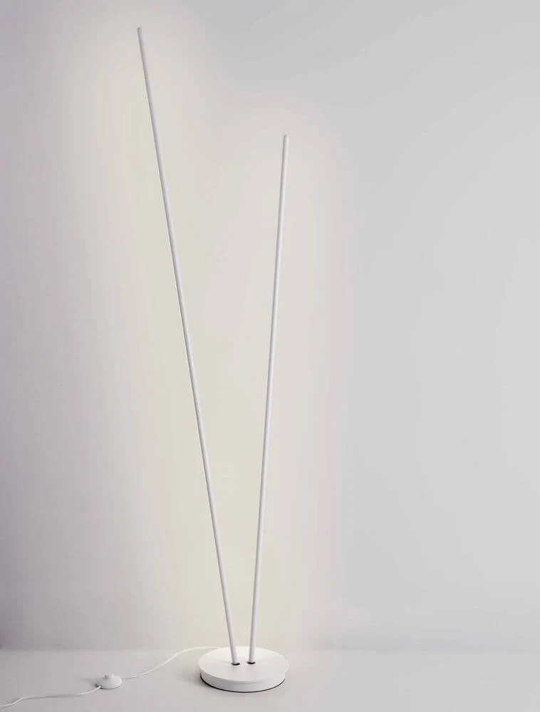 Intec LED Stehlampe H 184cm 2-flammig 3000K