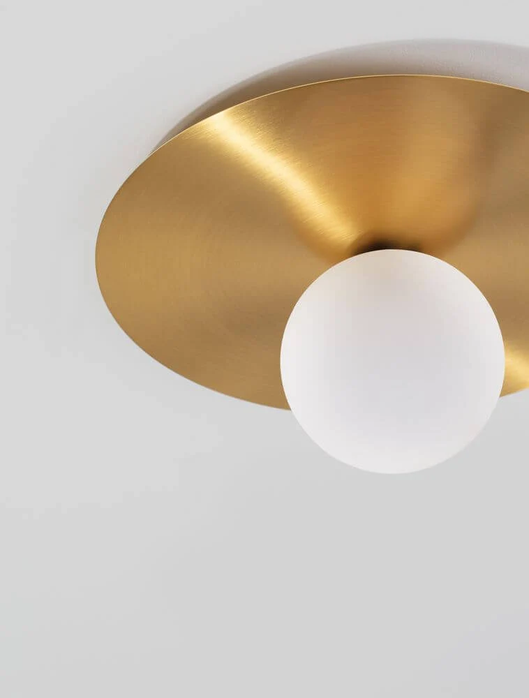 Indigo Deckenleuchte Gold, Weiß