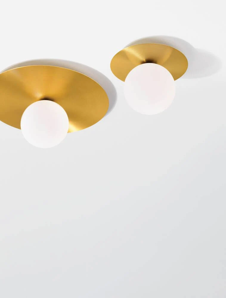 Indigo Deckenleuchte Gold, Weiß