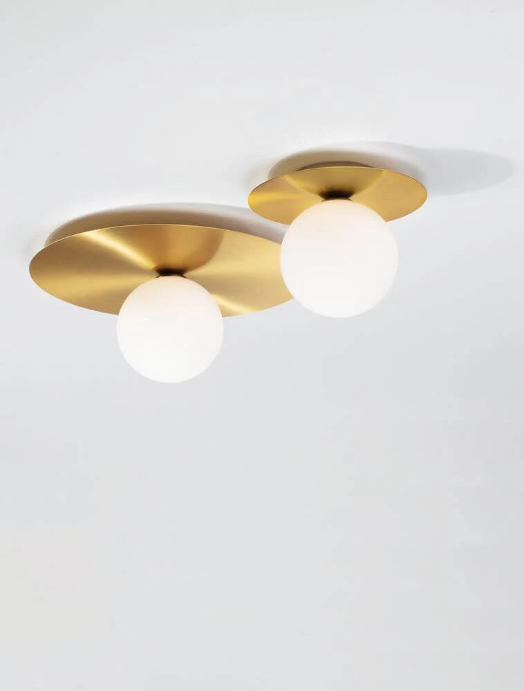 Indigo Deckenleuchte Gold, Weiß