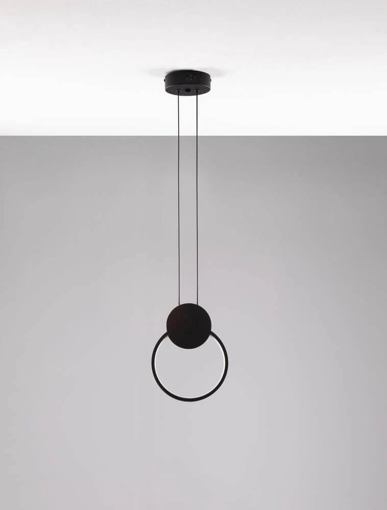Wiro LED Pendelleuchte 3000K Rund Schwarz