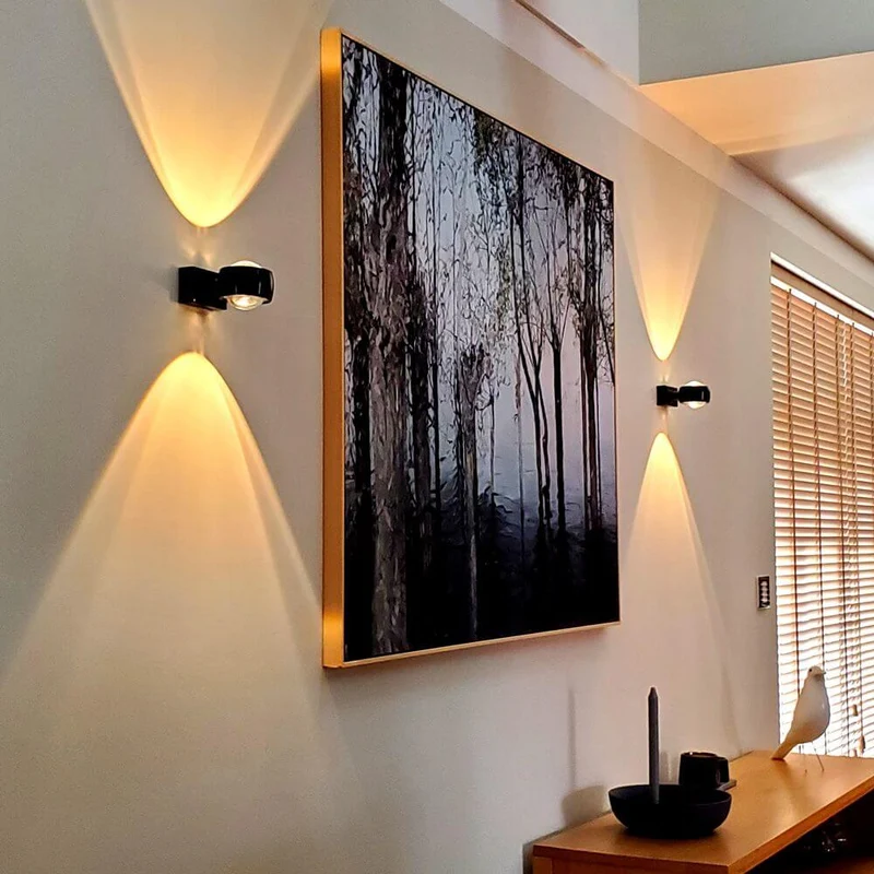 s.luce Beam Wandleuchte Up&Down mit Linsen