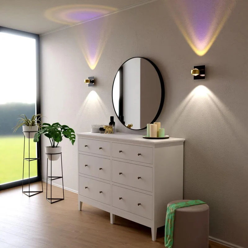 s.luce Beam Wandleuchte Up&Down mit Linsen