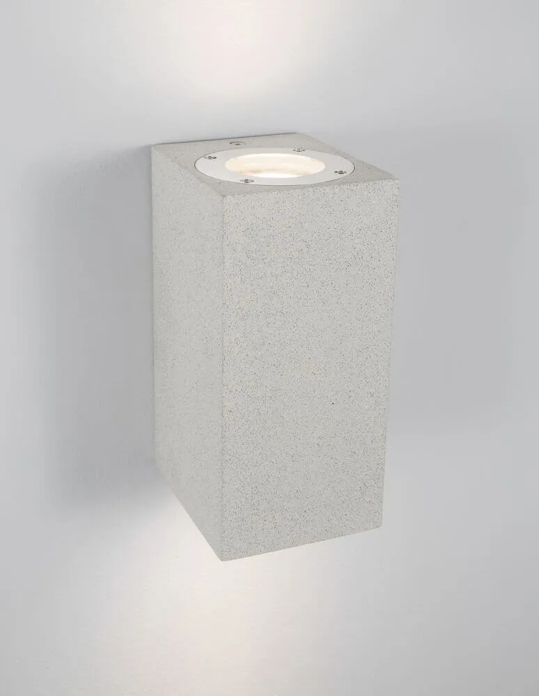 Fuento Außenwandleuchte H 18cm Beton IP65