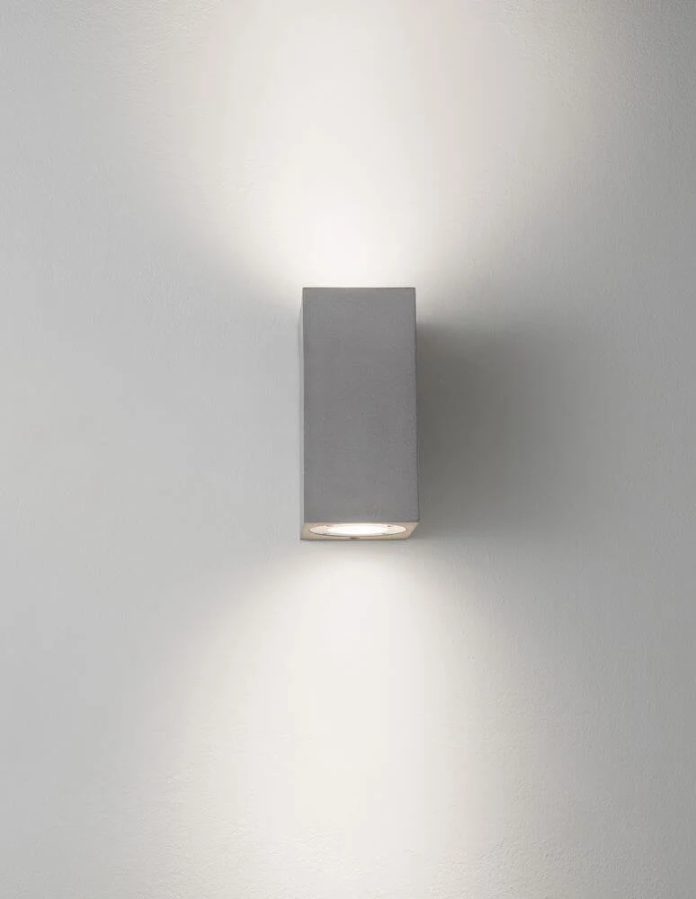 Fuento Außenwandleuchte H 18cm Beton IP65