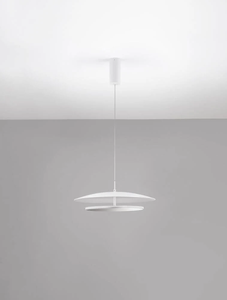 Olos LED Pendelleuchte 3000K Weiß,Chrom
