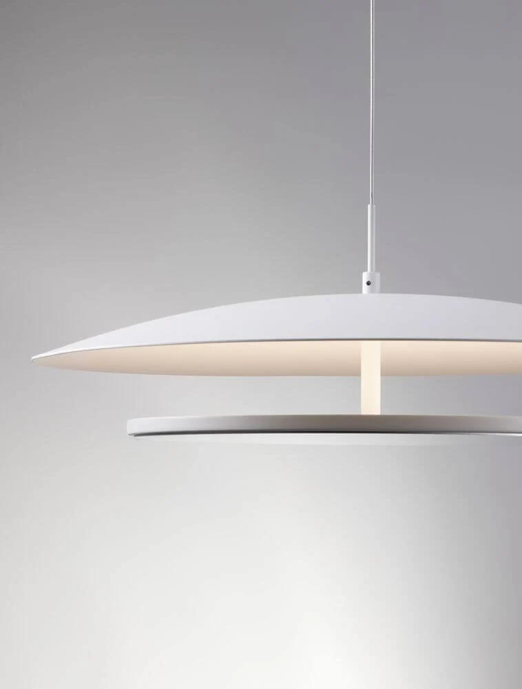 Olos LED Pendelleuchte 3000K Weiß,Chrom