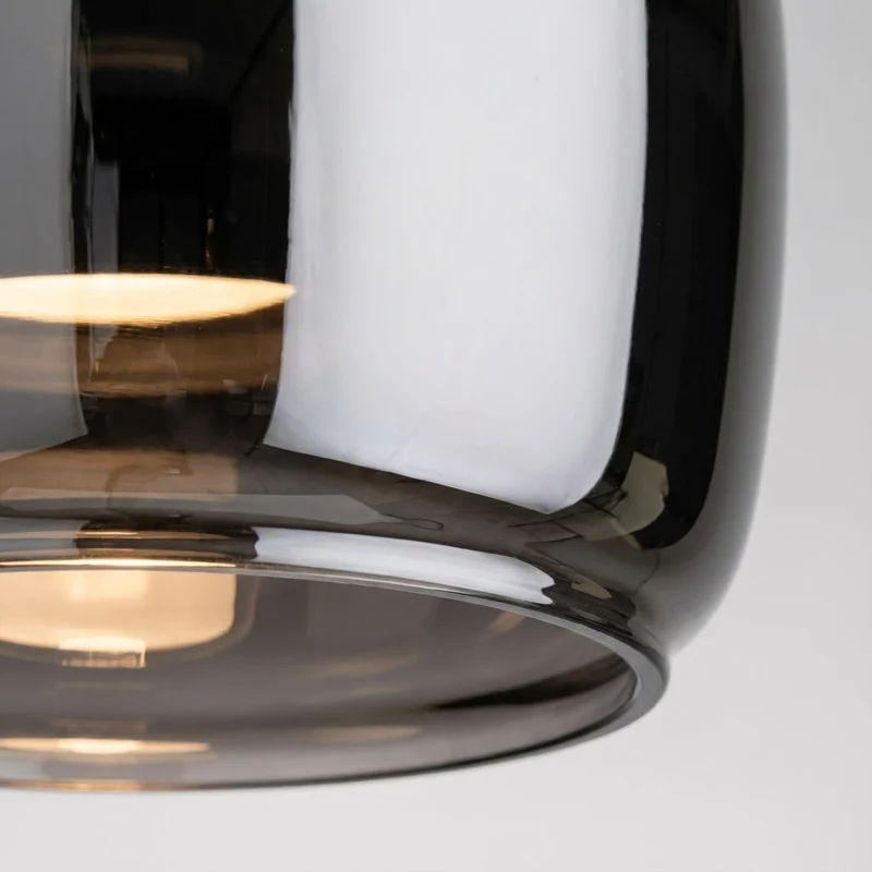 Ronde Glazen Hanglamp E27 Rookglas 16cm Plafondverlichting Eetkamer Keukeneiland Sfeerlicht Woonkamer | Sansoti