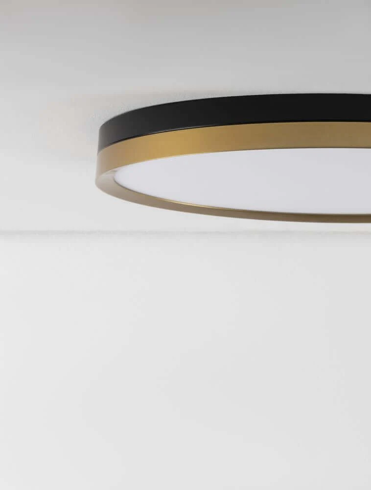 Cantria LED Deckenleuchte 3000K Schwarz, Gold