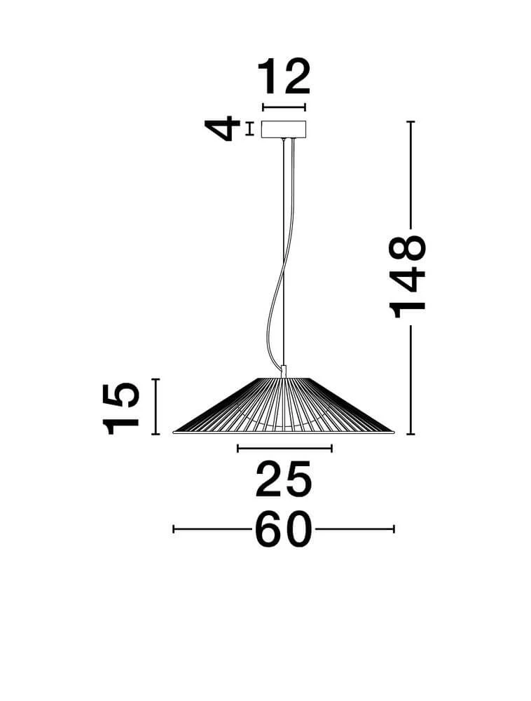Brume LED Pendelleuchte 3000K Schwarz