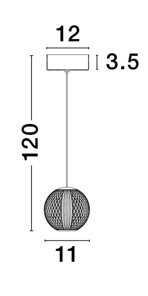 Brillante LED Pendelleuchte Ø 12cm 3200K