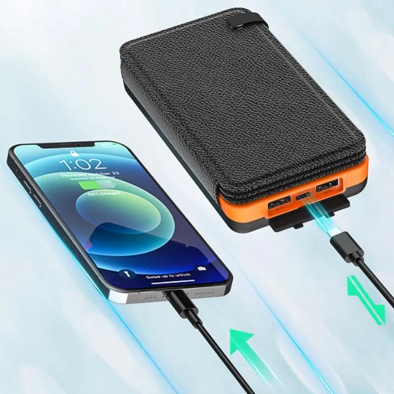 Powerbank 25000mAh Draagbaar USB-C Zonnepaneel Oplader Outdoor Snelladen Camping Avontuur Wandelen Reis | Sansoti