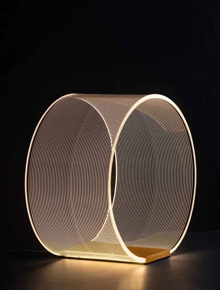 Valentin LED Tischleuchte Ø 28cm 3000K Gold