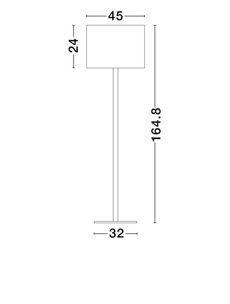 Sibnia Stehlampe E27 Ø 45cm