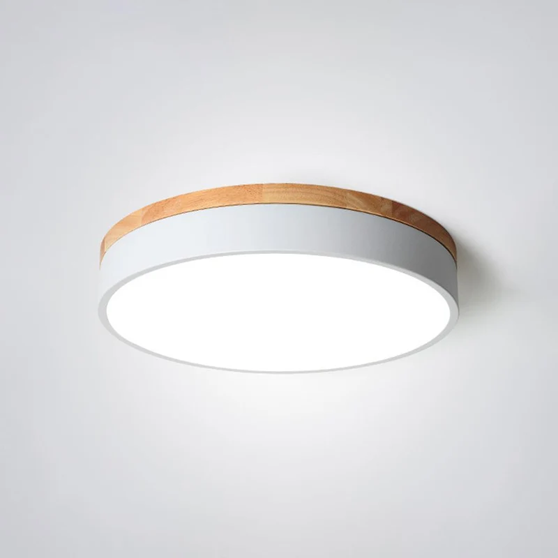 Ronde LED Plafondlamp Dimbaar met 3 Lichtinstellingen Modern Design voor Woonkamer Slaapkamer Keuken Hal | Sansoti