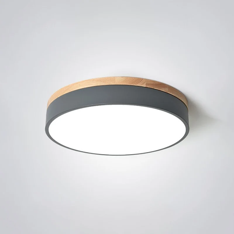 Ronde LED Plafondlamp Dimbaar met 3 Lichtinstellingen Modern Design voor Woonkamer Slaapkamer Keuken Hal | Sansoti