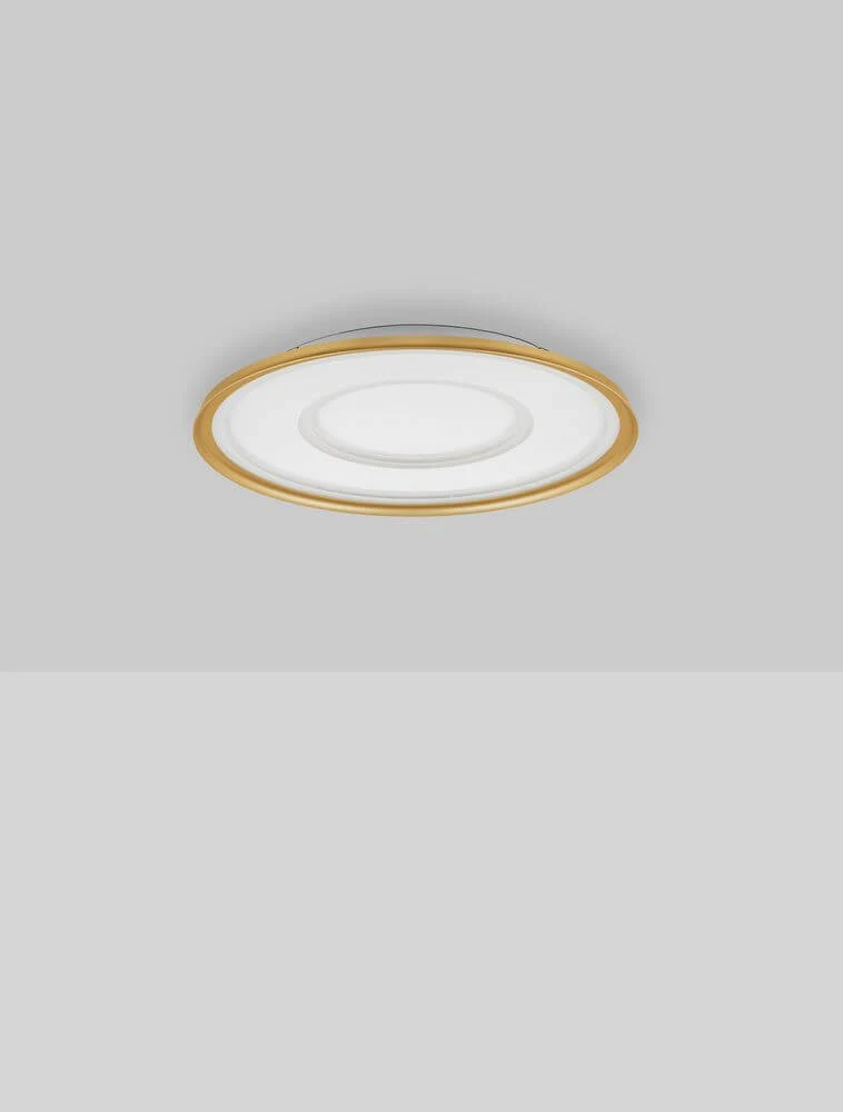 Figin LED Deckenleuchte 2-flammig 2700 5000K Weiß, Gold