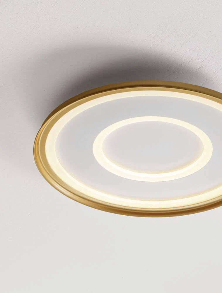 Figin LED Deckenleuchte 2-flammig 2700 5000K Weiß, Gold