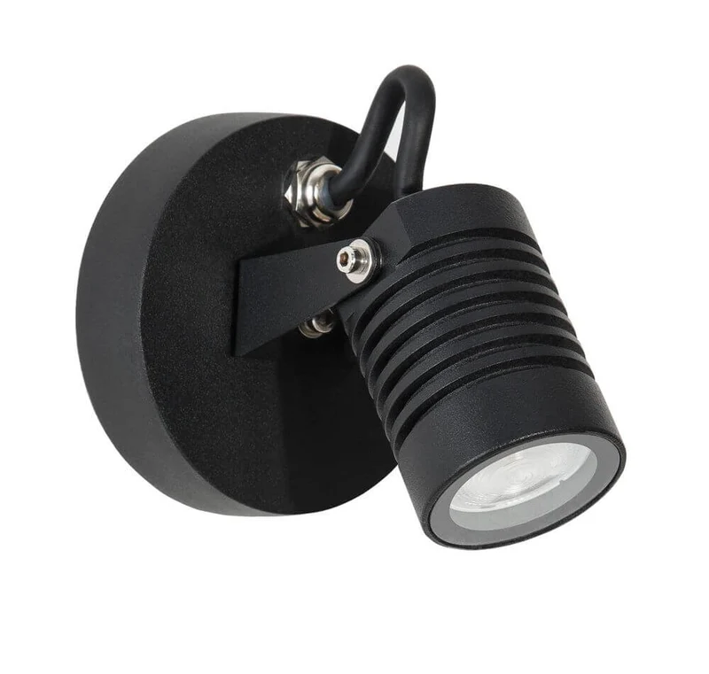 Fend LED Außenwandleuchte Base Hoch 3000K Schwarz IP65