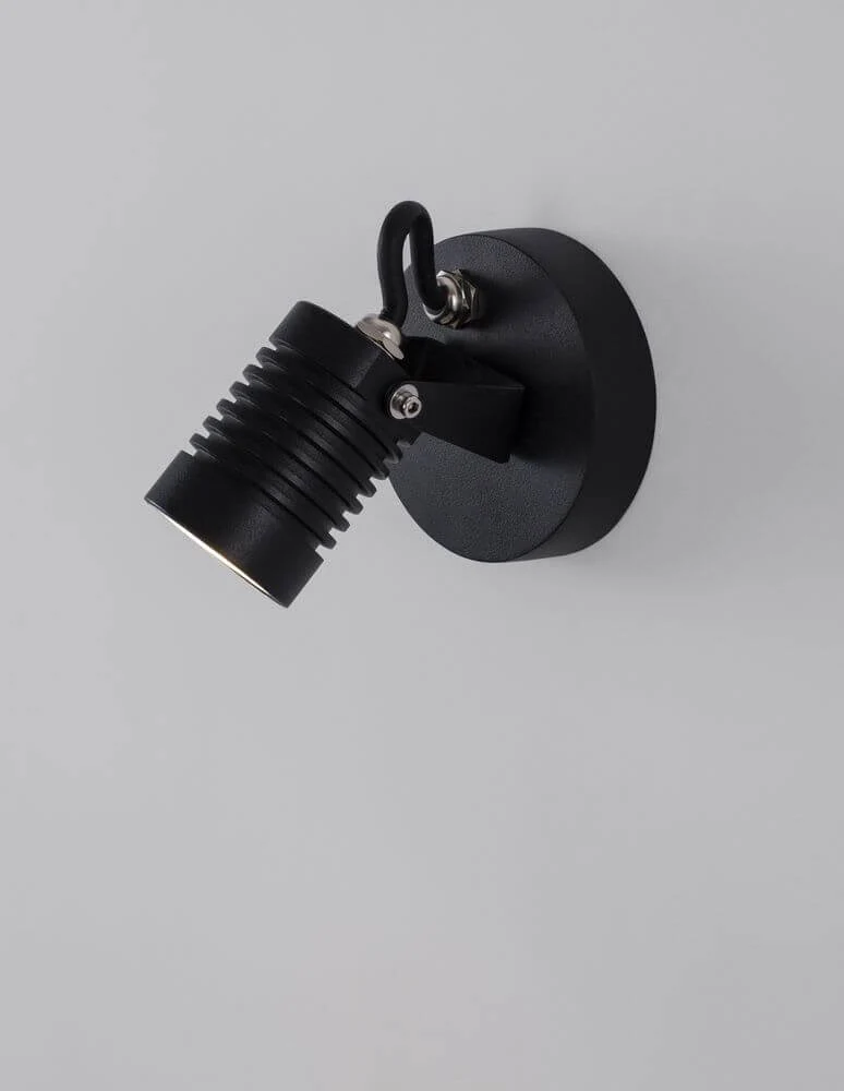 Fend LED Außenwandleuchte Base Hoch 3000K Schwarz IP65
