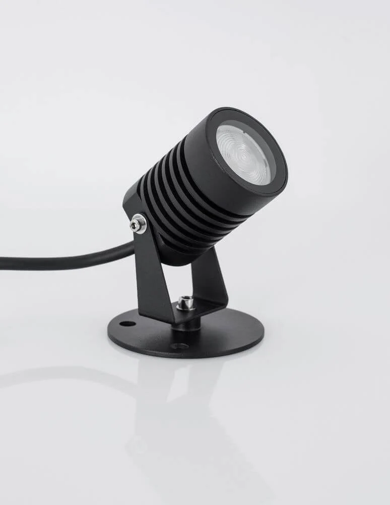 Fend LED Außenwandleuchte Base Flach 3000K Schwarz IP65