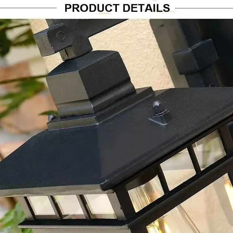 Buitenwandlamp Aluminium met Glazen Kap IP23 Waterbestendig voor Tuin Terras Veranda E27 Fitting Buitenverlichting | Sansoti