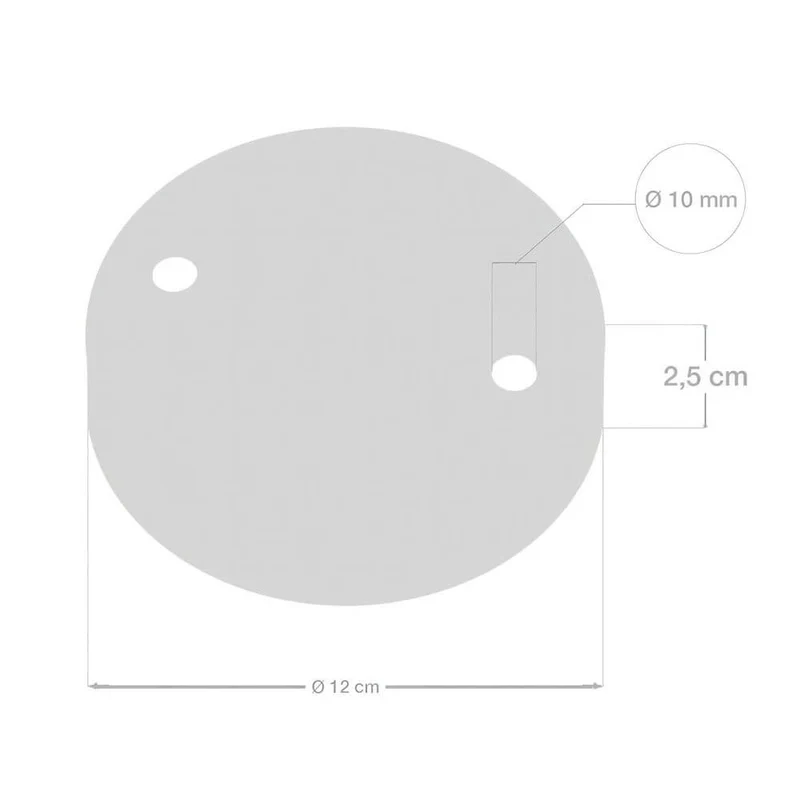 Baldachin 2-fach Ø 12cm