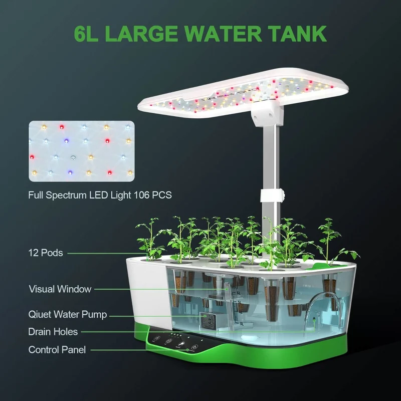 Mars Hydro Hydroline12 LED Hydroponisches Anbausystem für Setzlinge und Klone