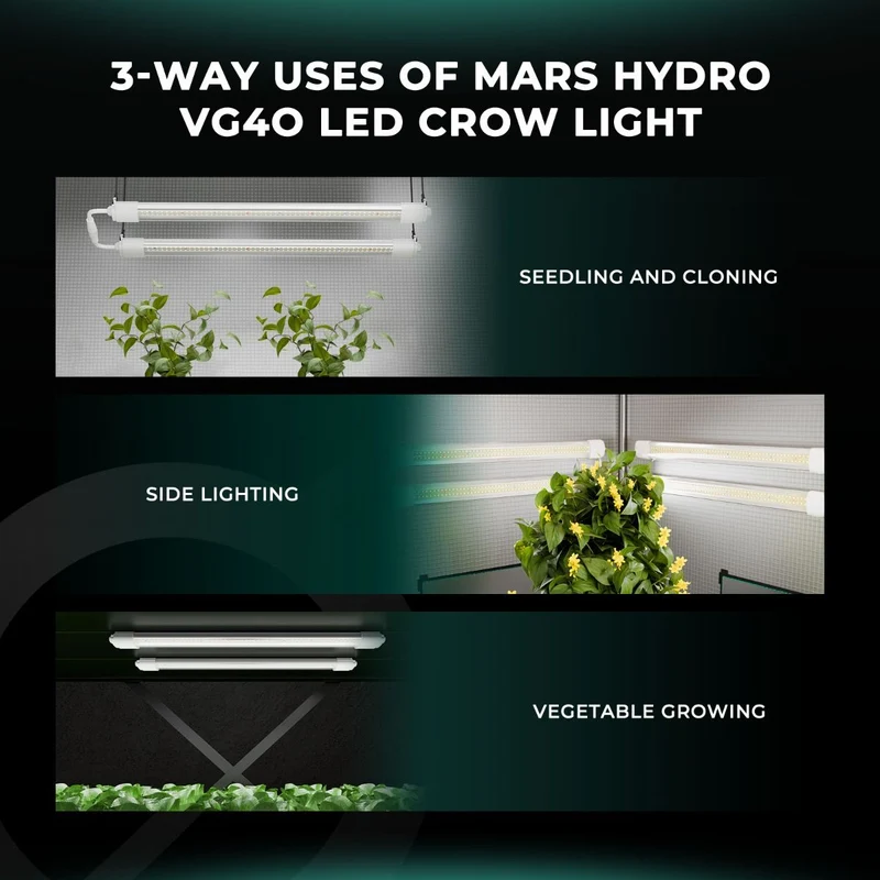 Mars Hydro VG40 40W 2ft LED T5 Wachstumslichter Zimmerpflanzen für Gemüse und Setzlinge