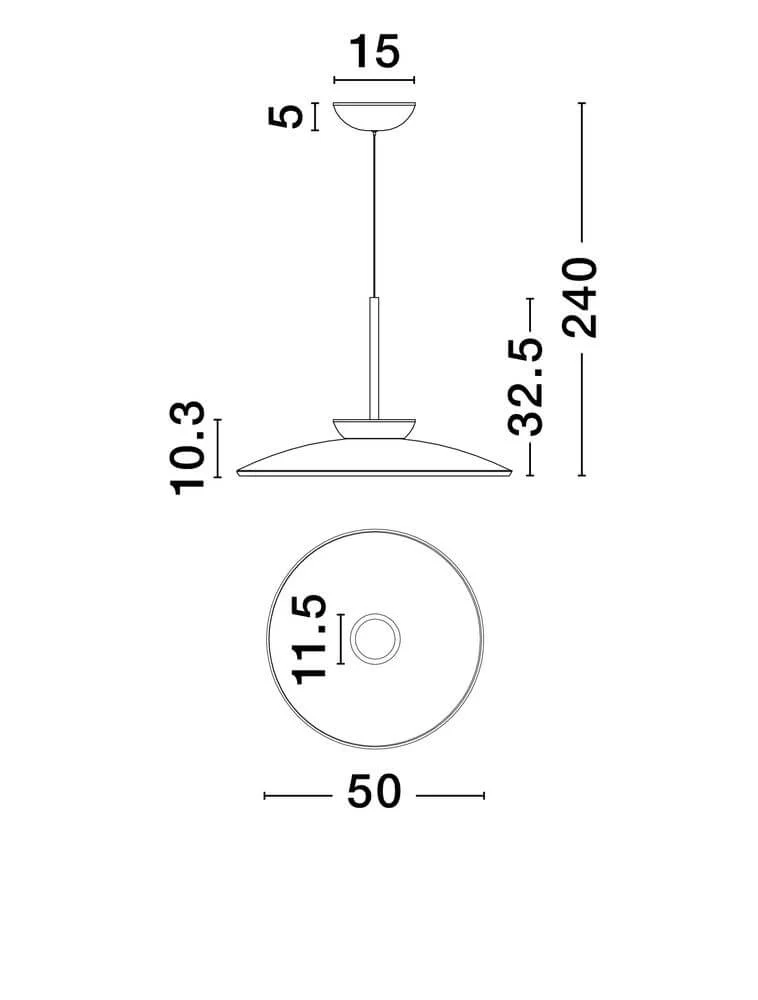 Esti LED Pendelleuchte Ø 50cm 3000K