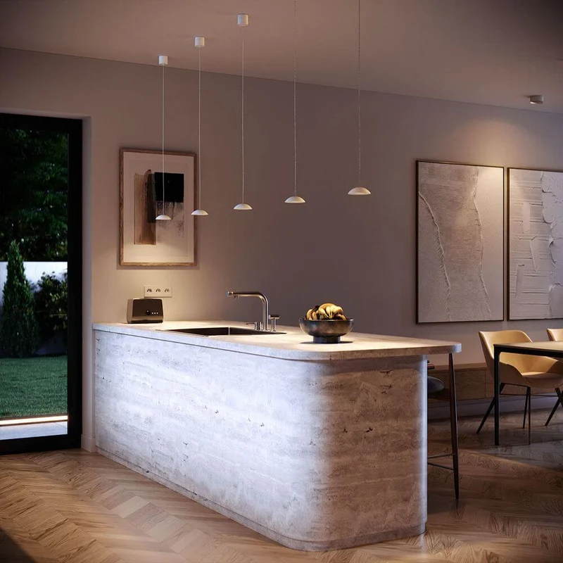 s.luce Santa Air LED Esszimmer-Pendelleuchte 3-flammig 120cm