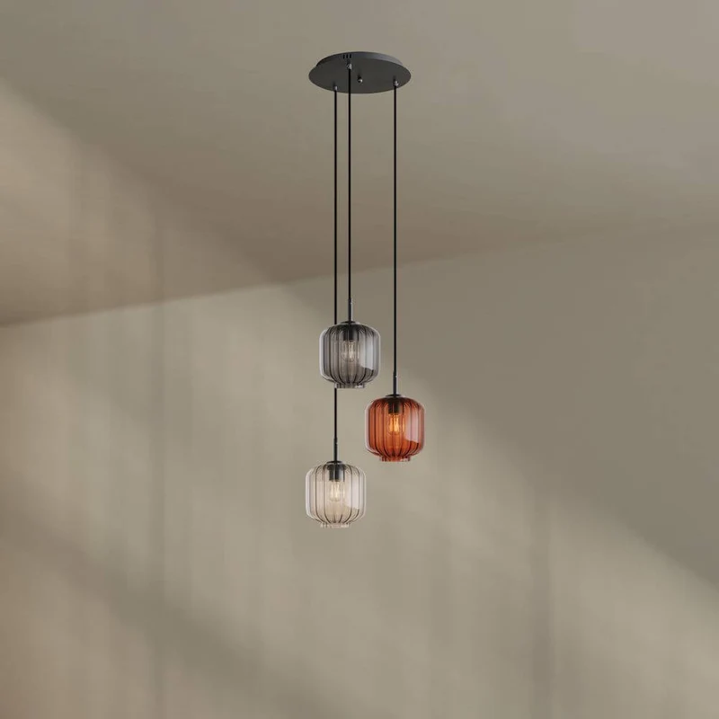 s.luce Velo 3-flammige Galerieleuchte Ø 40cm Baldachin Ø 20cm