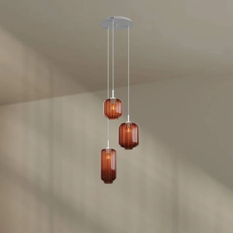 s.luce Velo Galerieleuchte 3-flammig Ø 40cm Baldachin Ø 18/20/25cm