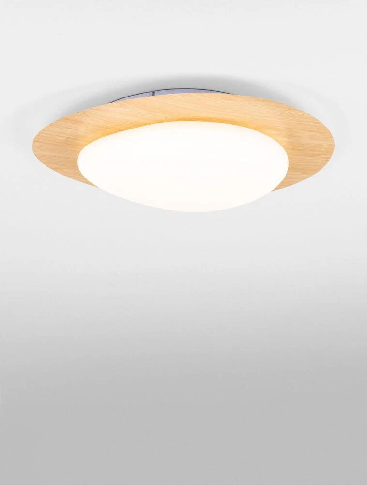 Nimbus LED Deckenleuchte 3000K Holz, Weiß
