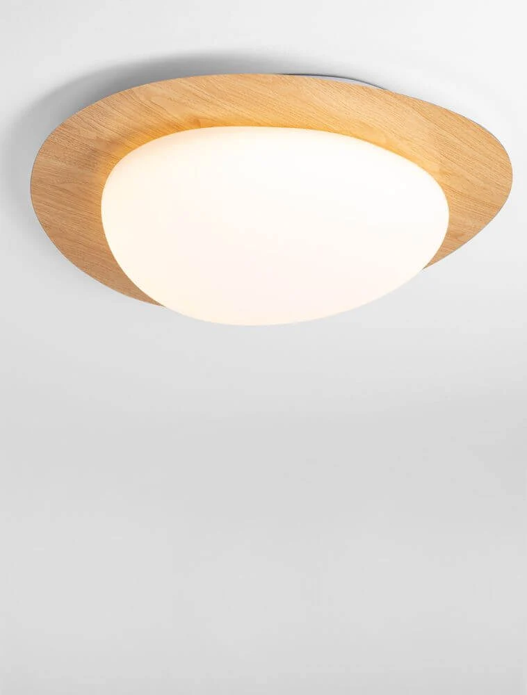 Nimbus LED Deckenleuchte 3000K Holz, Weiß