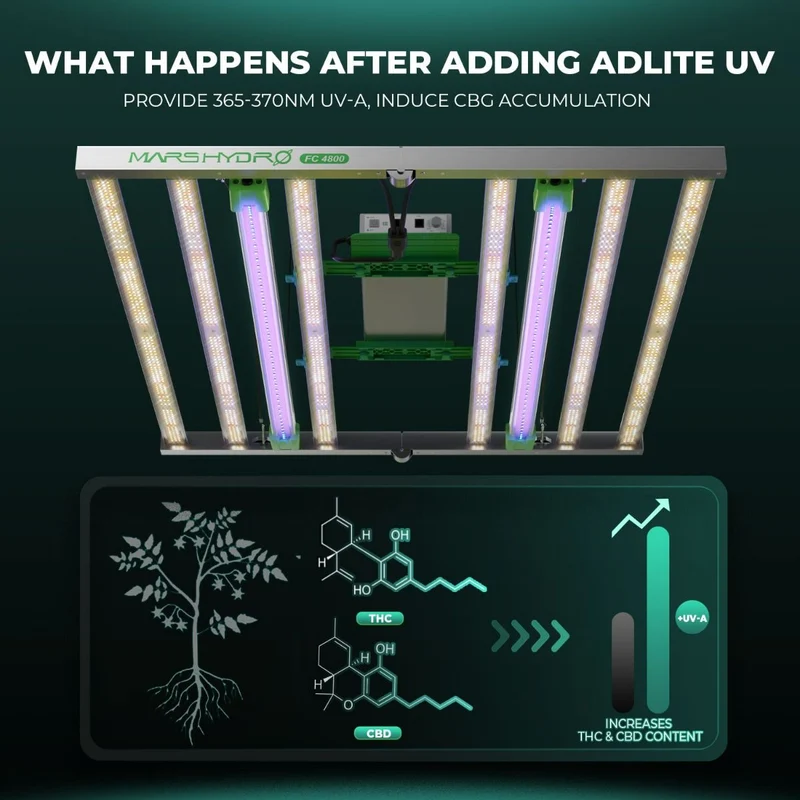 Mars Hydro Adlite UV30 UV-Zusatz-LED-Wachstumslichtleiste (2er-Pack)