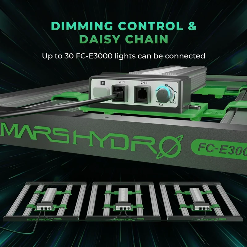 Mars Hydro Smart Dimmbare FC-E3000 Bridgelux 300W LED Pflanzenlampe