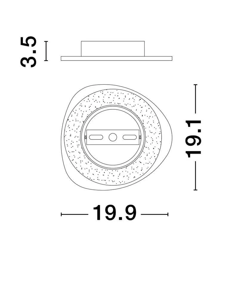 Atena LED Wandleuchte 3000K Weiß