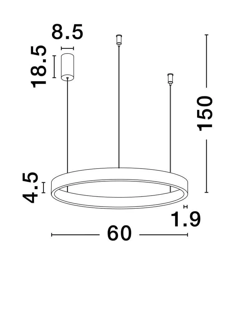 Elowen LED Pendelleuchte 3000K Up & Down Braun