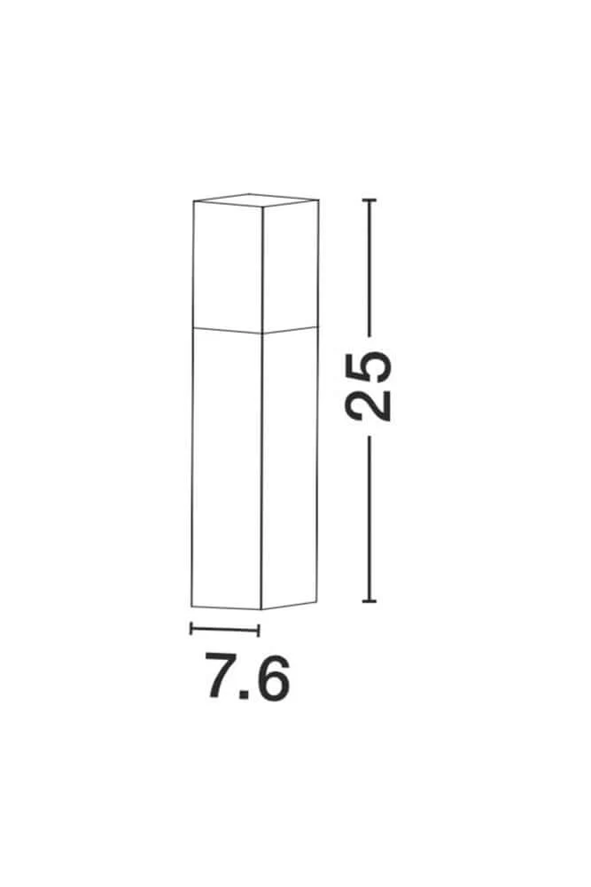 Stick Außensockelleuchte Dunkelgrau IP54