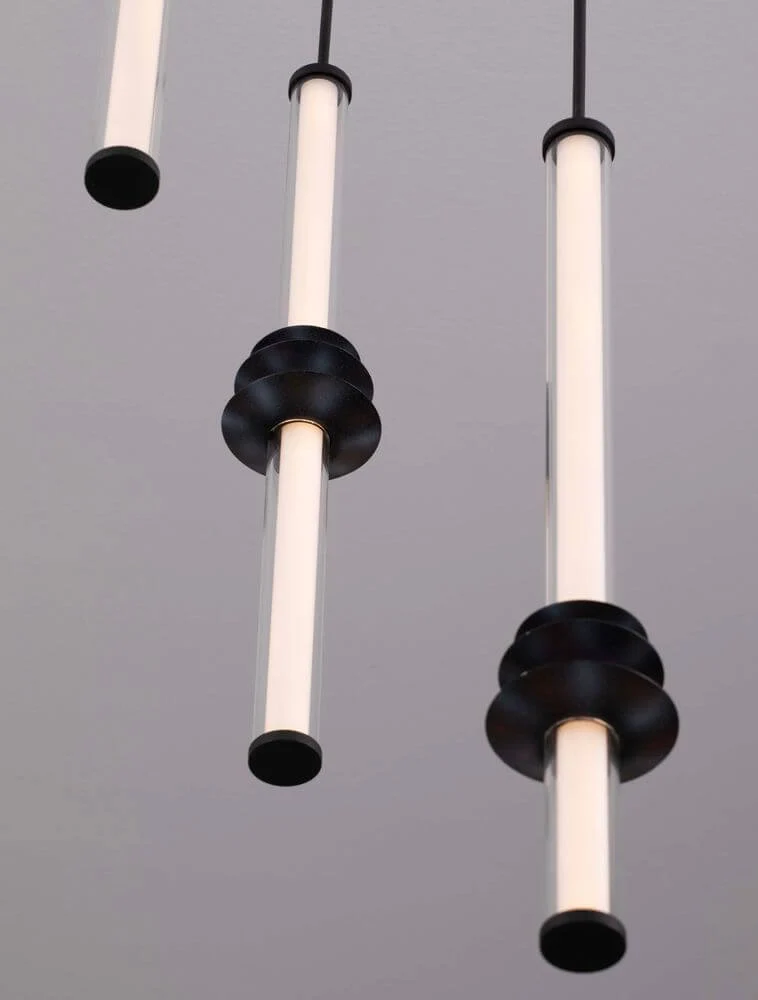 Stalactite Pendelleuchte 3-flammig Ø 35cm 3000K Schwarz