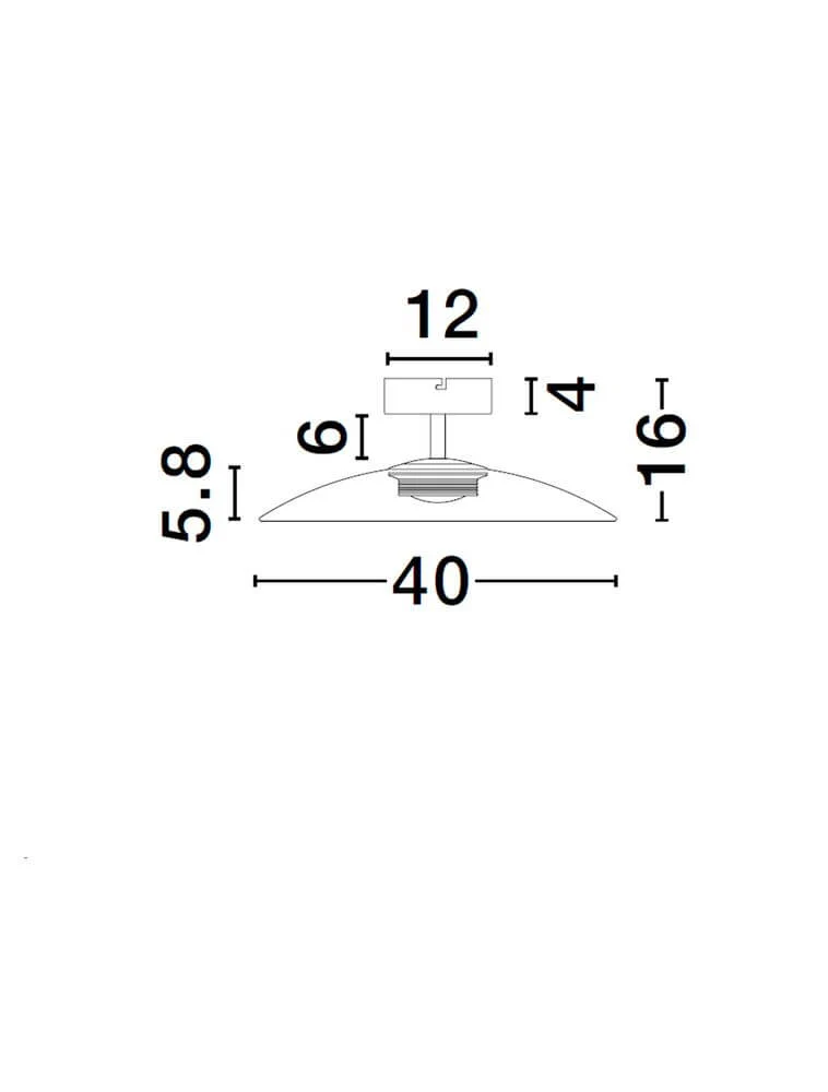 Polifemo LED Deckenleuchte Ø 40cm Up & Down 3000K