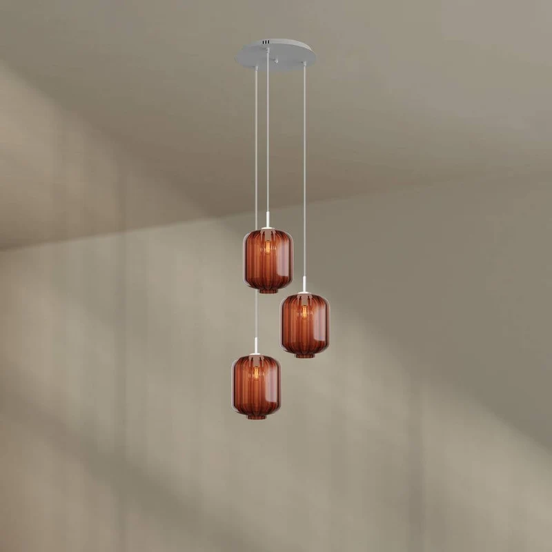 s.luce Velo 3-flammige Galerielampe Ø 40cm Baldachin Ø 25cm