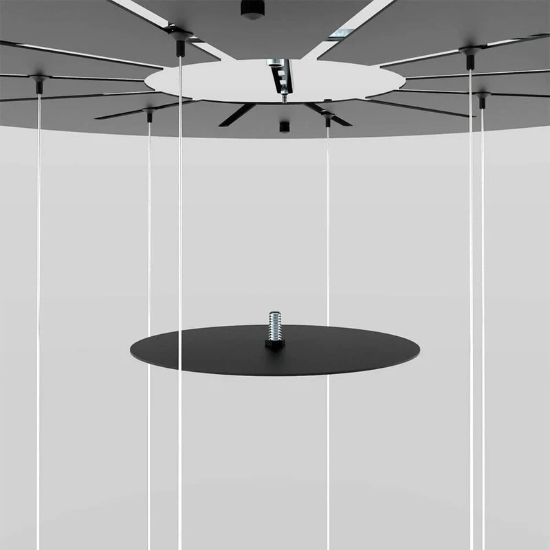 s.luce Velo Galerie-Hängeleuchte 12-flammig Ø 80cm Ø 25cm