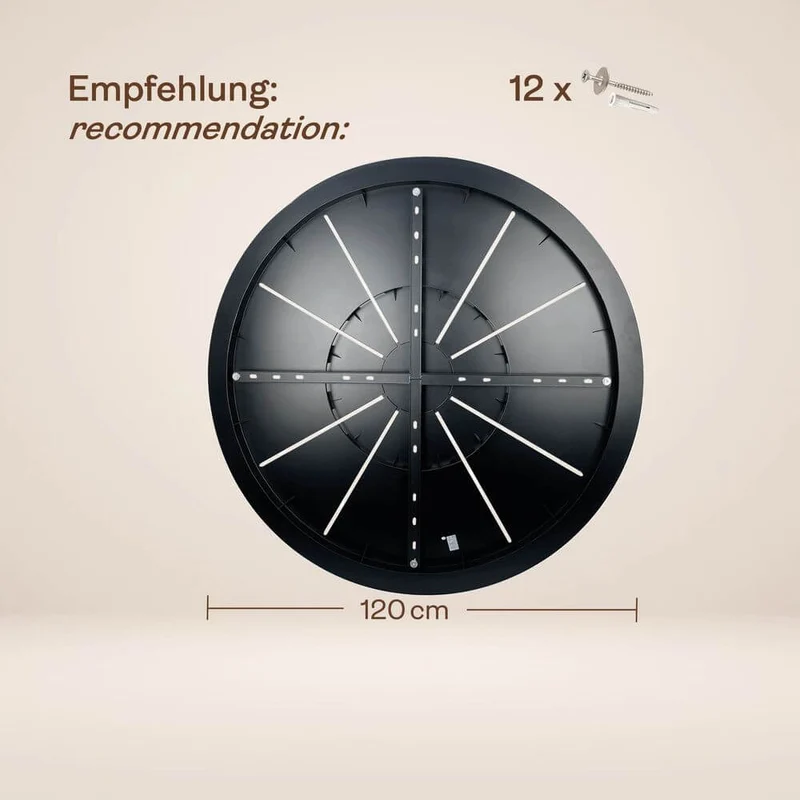 s.luce Velo Galerieleuchte 20-flammig Ø 120cm Baldachin Ø 20cm